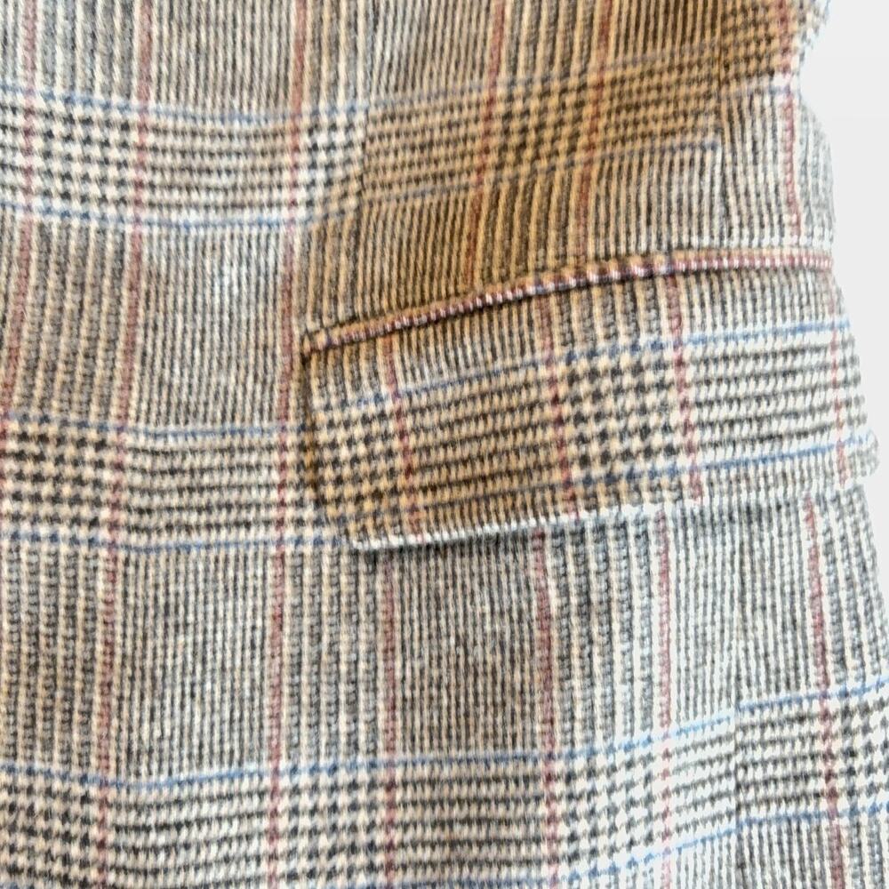Jos A Bank Blazer Mens 42C Brown Plaid Camelhair Tweed Sport Coat Notch Lapel - Picture 5 of 14